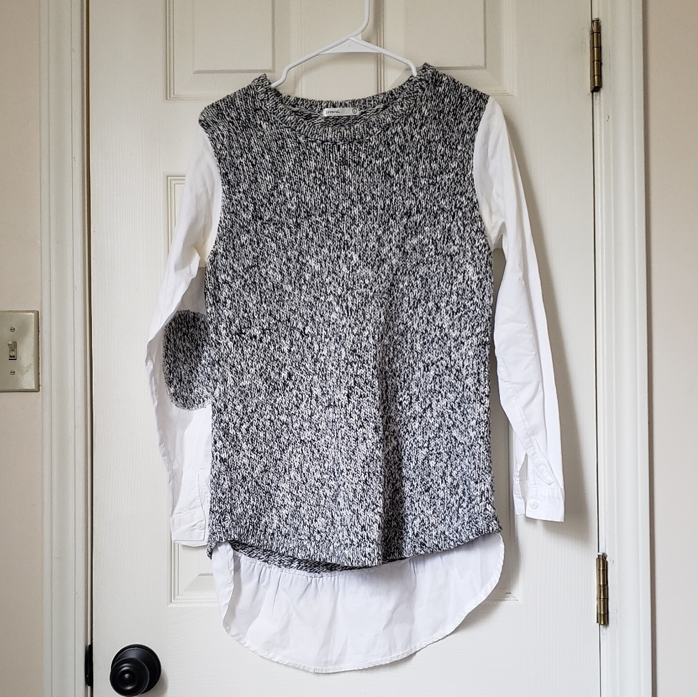 Elbow Patch Grey Sweater